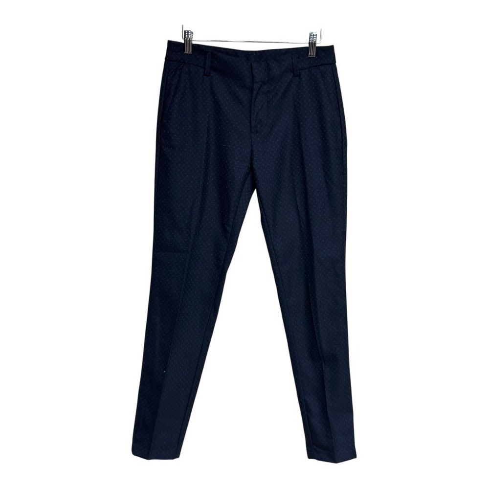 REIKO Women's Lizzy Fancy Navy Blue Dotted Dress Pants Size 27